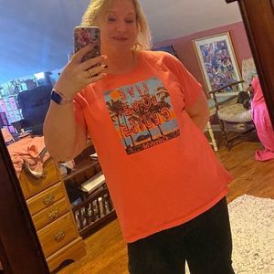 Caribbean Post 3X Coral Top CARNIVAL CRUISE LINE Live Love Cruise